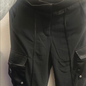 Forever 21 Black Cargo Pants with Relaxed Fit